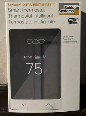 SCHLÜTER Schluter Systems Ditra Heat DHERT105/BW WiFi Programmable Smart Thermostat E-RS1