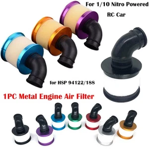For 1/10 Nitro Powered RC Car Metal Engine Air Filter Spare Carburetor Filter - Picture 1 of 18