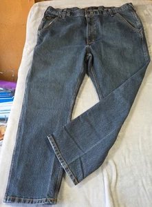 Ariat Rebar M4 Jeans Men's Size 42x30 Relaxed Boot Blue Loop Lock High Rise 0885 - Picture 1 of 21