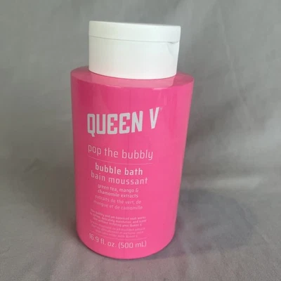 Extractos de manzanilla de baño Queen V Pop the Bubbly Bubble descontinuados 16,9 OZ rosa Foto 1 de 3