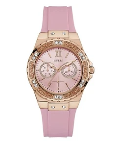 Guess Watch Ladies Pink Rose Gold Limelight U1053L3 Multi Function - Picture 1 of 5