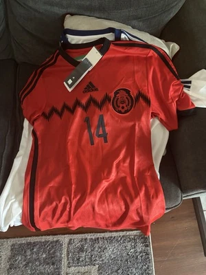 Camiseta Adidas ClimaCool México Fútbol Nacional Mediana Roja Mundial 2014 Foto 1 de 3