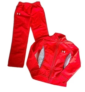Under Armour 2 Pc Warm Up Jacket  & Jogger Pants Youth Girl Size 6 - Picture 1 of 6