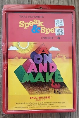 Speak & Spell - Basic Builders Cartridge Texas Instruments New!! - Image 1 of 3
