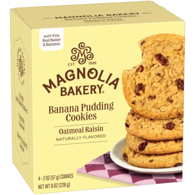 Magnolia Bakery Oatmeal Raisin Banana Pudding Cookies, each box contain 4-2oz - Image 1 of 2
