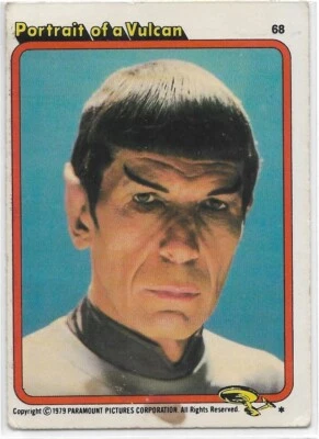 STAR TREK THE MOTION PICTURE 1979 Topps Trading Card #68 Portrait Of A Vulcan - Image 1 of 2