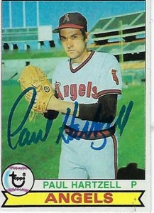 PAUL HARTZELL SIGNED 1979 TOPPS #402 - CALIFORNIA ANGELS - Picture 1 of 1