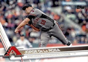 2017 Topps #365 Jorge De La Rosa Arizona Diamondbacks - Picture 1 of 2