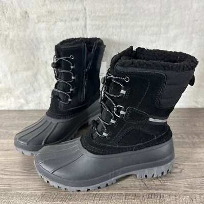 Land's End Kids Expedition Insulated Winter Snow Boots 5M Youth V3328 F25052 - Image 1 of 4