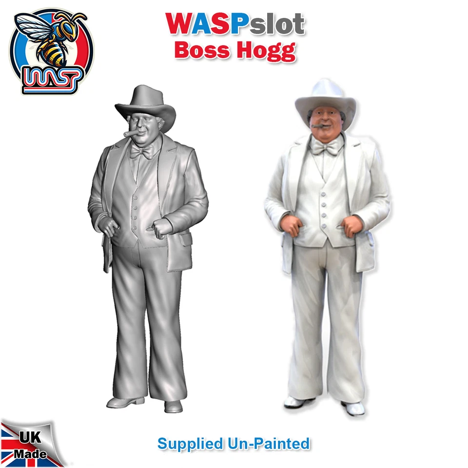 Dukes Of Hazzard Boss Hogg Unpainted Figure 1:24 Scale Wasp - Image 1 of 3