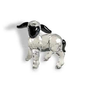 Swarovski Crystal LITTLE LAMB WITH BLACK FACE 654305 Mint Rare Boxed Retired - Picture 1 of 1