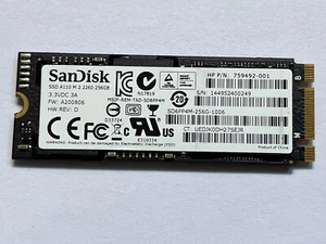 Sandisk A110 SSD SD6PP4M-256G-1006 M.2 2260 256GB PCIe NVMe for HP Zbook Laptop - Picture 1 of 6