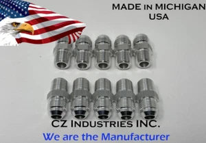 Adaptador de montaje de aluminio macho 8AN AN-8 A 3/8" NPT Cantidad: 10 - Imagen 1 de 3