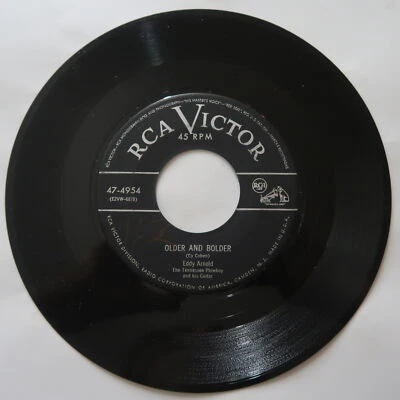EDDY ARNOLD OLDER AND BOLDER,I'D TRADE ALL OF MY TOMORROW VINYL 45 RCA VG 10-139 - Image 1 of 2