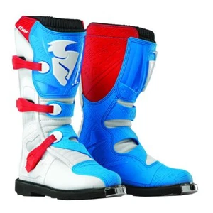 Thor Blitz Boots Motocross Enduro Botas rojo/azul Talla 08 (42) - Imagen 1 de 1