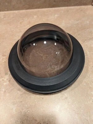 Pelco Spectra III Smoked Lower Dome With Black Trim Ring Used Like LD53PB-0 - Image 1 of 4