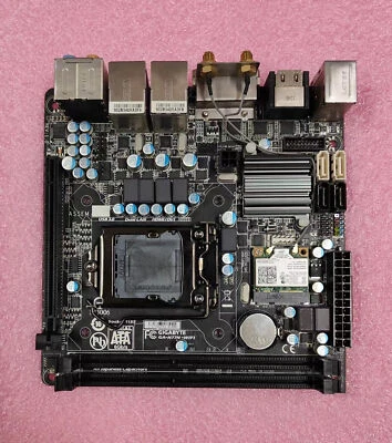 GIGABYTE GA-H77N-WIFI Motherboard Intel H77 LGA1155 DDR3 Dual Lan 17*17 Mini-itx - Bild 1 von 4