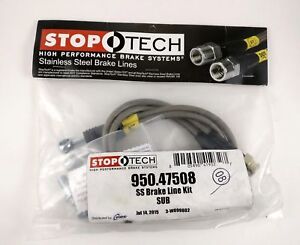 Stoptech REAR Stainless Steel Braided Brake Lines Set for FR-S BRZ 86 GT86 New