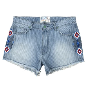 Sandrine Rose x Free People The Short Embroidered Denim Cut-Offs Size 27 Hobbs - Picture 1 of 7