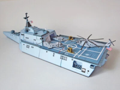 1:300 USS Independece Littoral Combat Ship LCS DIY Handcraft Paper Model Kit - Image 1 of 4