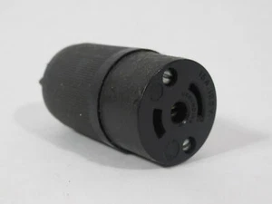 Hubbell HBL7593 Midget Twistlock Female Connector 15A 125V 3W 2P USED - Picture 1 of 4