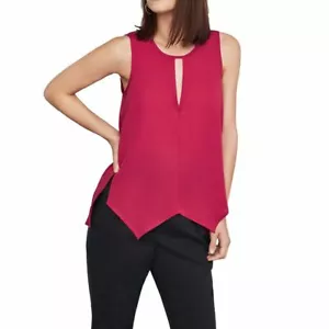 BCBMaxAzria Tank Woman S Sangria Keyhole Sleeveless MSRP $98 - Picture 1 of 4