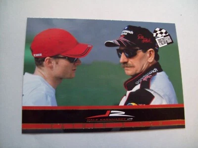 DALE EARNHARDT SR. and DALE JR. PRESS PASS FATHER AND SON CARD # D10  Nascar - Image 1 of 2
