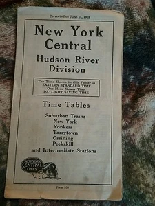 Vintage Railroad Time Tables June 24,1928 New York Central - Picture 1 of 5
