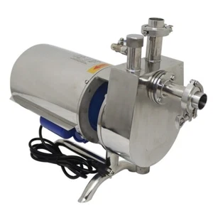 110V Self-priming Pump Food Beverage Pump Inlet 1.49" Outlet 1.25" Stainless 1hp - Picture 1 of 23