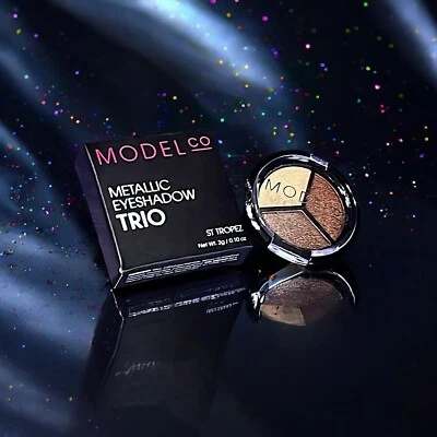 ModelCo Metallic Eyeshadow Trio in St. Tropez 3 g 0.10 oz New In Box - Image 1 of 4