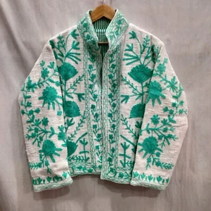 Bordado Suzani, Chaqueta Hecha a Mano, Chaqueta Suzani, Abrigo Chaqueta Invierno - Imagen 1 de 9