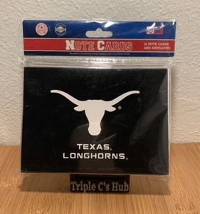 Texas Longhorns set of 12 folded note cards with envelopes UT hook em horns - Picture 1 of 2