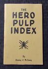 1971 THE HERO PULP INDEX Signed by Robert Weinberg SC VG/FN 5.0 48pgs
