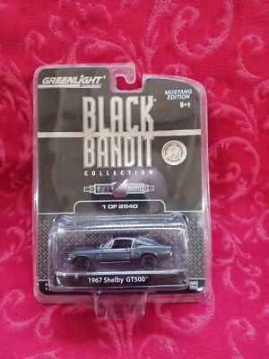 1967 Shelby GT 500 Mustang Greenlight Black Bandit Collection Toys R US 1:64  - Image 1 of 2
