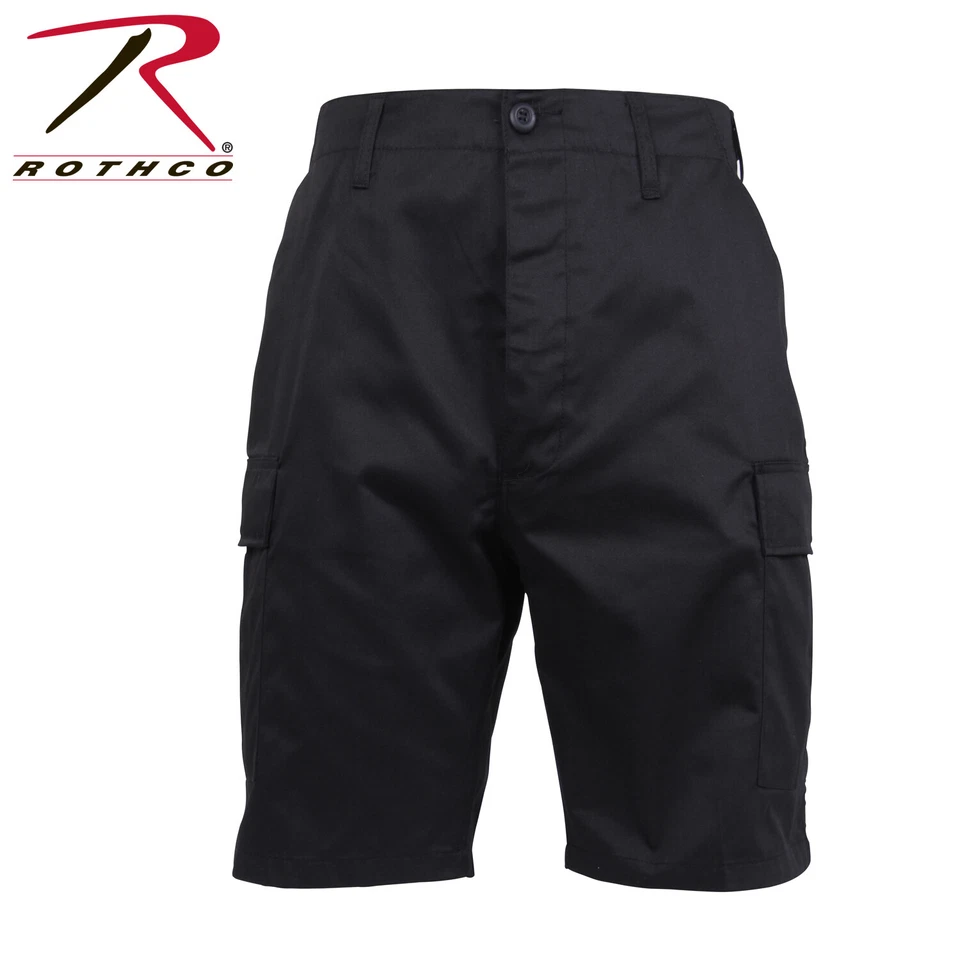 Rothco BDU Cargo Shorts Bundle Both Size Large BLACK 65206 COYOTE BROWN 66212