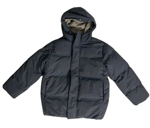 Pre Owned Zara Kids Grey Puffer Jacket with Hoodie Sz 7 - Picture 1 of 12