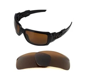 NEW POLARIZED REPLACEMENT BRONZE LENS FOR OAKLEY OIL DRUM SUNGLASSES - Picture 1 of 6
