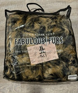 Donna Salyers Fabulous Fur Lux Faux Fur Limited Canadian fox throw blanket 60x72 - Picture 1 of 8