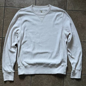 Todd Snyder Sudadera Para Hombres Cuello Redondo Pullover Blanco Algodón Manga Larga Talla L - Imagen 1 de 10