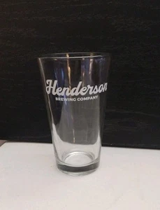 Henderson Brewing Co. Beer Pint Glass Tumbler 16oz Ontario Canada - Bild 1 von 5