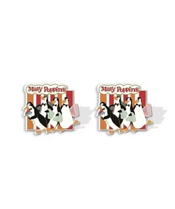 Mary Poppins- Penguin Waiters Handmade Stud Earrings (approx 0.25 Inches) - Picture 1 of 1