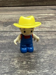 Mono azul niño granjero Fisher Price Grueso Little People Figura - Imagen 1 de 3