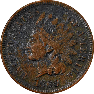 1869 Indian Cent - Very Rough - Image 1 of 2