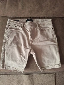 Hollister MENS Skinny Denin Shorts Size 34 - Picture 1 of 8