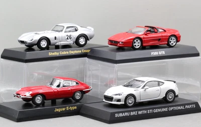 Kyosho 1/64 Jaguar Tipo E + Subaru BRZ + Ferrari F355 + Shelby Cobra (4 Coches) Foto 1 de 4