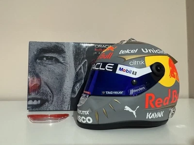 Sergio Perez Red Bull 2022 Brazil Black Panther Schuberth F1 1/2 Scale Helmet - Image 1 of 4