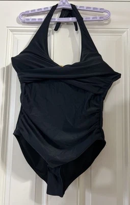 Traje de baño para mujer Traje de baño de una pieza Twist cruzado abdomen talla L Foto 1 de 4