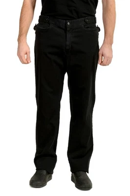 Just Cavalli Men's Off Black Casual Straight Leg Pants US 40 IT 56 - Image 1 of 4