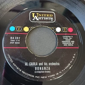 Al Caiola And His Orchestra – Bonanza (UA 302) Bounty Hunter - Picture 1 of 2