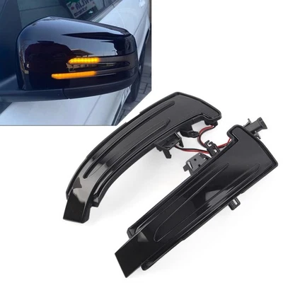 For Mercedes-Benz A/B/C/E/S/CL/GLA LED Side Mirror Sequential Turn Signal Light - Image 1 of 4